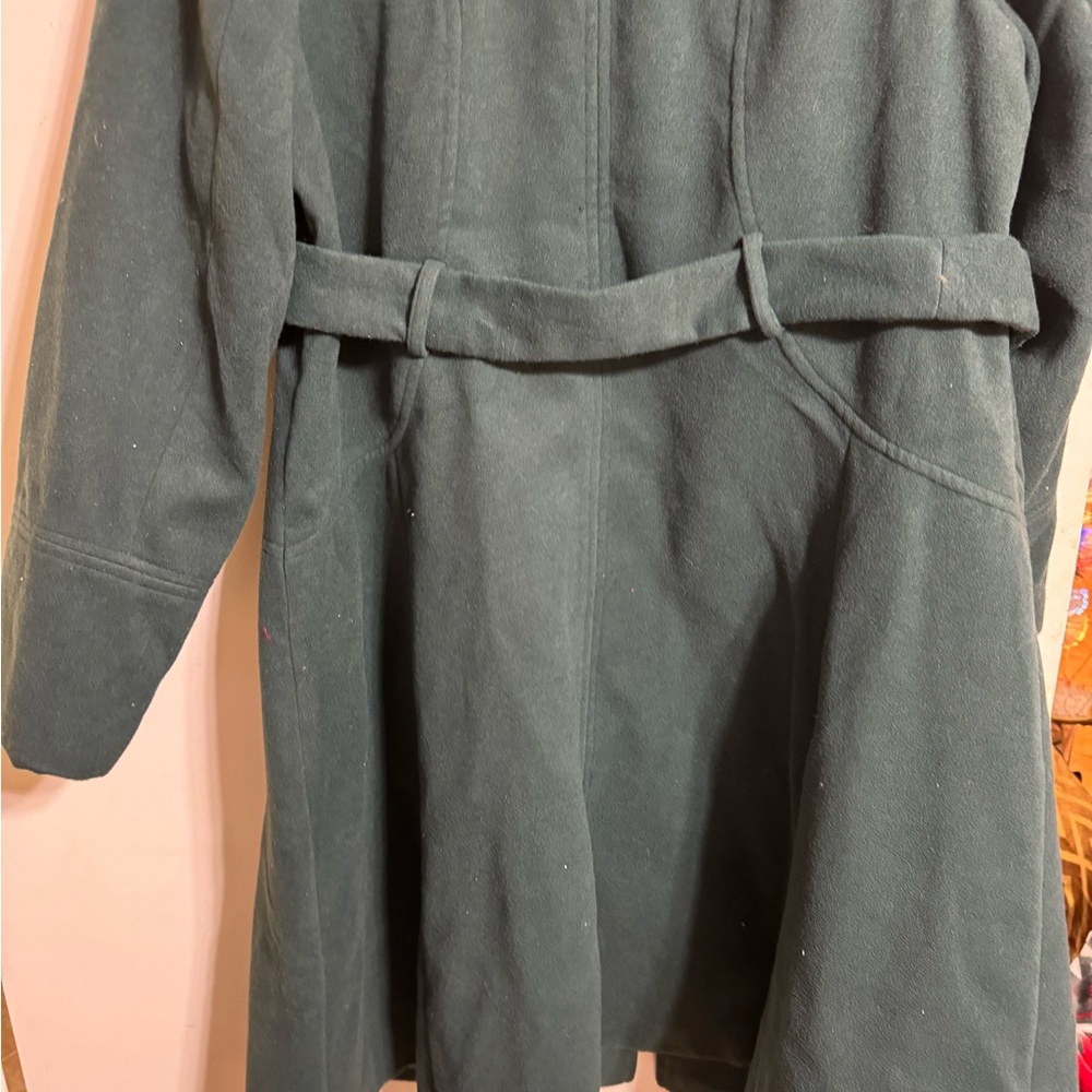 Suede green brand new coat